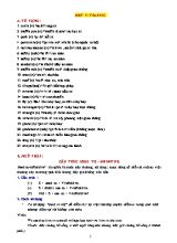Đề cương ôn tập môn Tiếng Anh Lớp 7 - Unit 7 Traffic